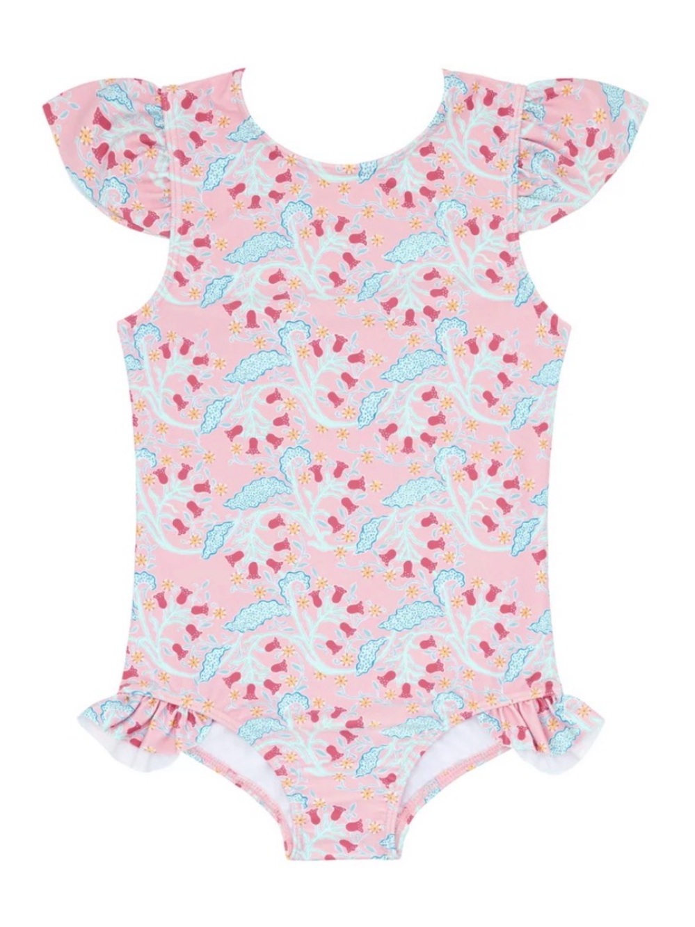 MINNOW
GIRLS BLUEBELLS RUFFLE CUP SLEEVE RASHGUARD ONE PIECE